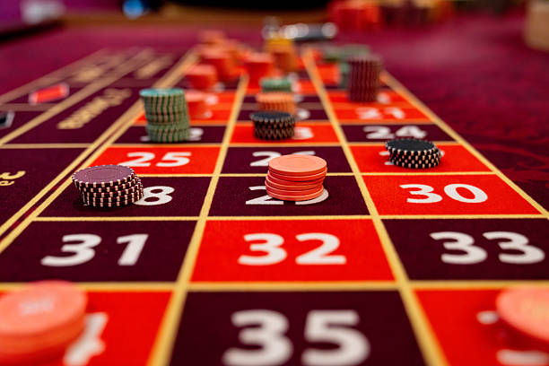 siputri American Roulette betting interface with number grid, outside bets, and game information display